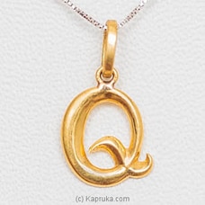 Mallika Hemachandra 22kt Gold Letter Pendant (P120)  Buy Jewellery Online for specialGifts