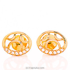 22kt Gold E`stud Set With Cubic Zirconia (E779/1)  Online for specialGifts