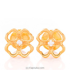 22kt Gold E`stud Set With Cubic Zirconia (E1024/1)  Online for specialGifts