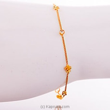 Mallika Hemachandra 22kt Gold Bracelet With Cubic Zirconia (B74/2)  Online for specialGifts