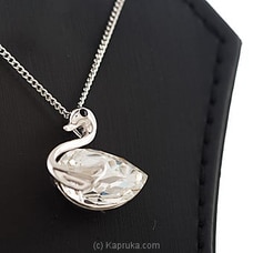 Crystal Swan Pendant With Necklace Buy Swarovski Online for specialGifts