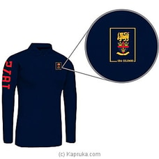 Trinity College Long Sleeve Polo Shirt-Blue Buy Trinity College Online for specialGifts