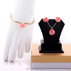 Gem Powder Coral Jewelry Set Buy Stone N String Online for specialGifts