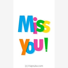 Miss You Greeting Card  Online for specialGifts