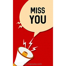 Miss You Greeting Card  Online for specialGifts