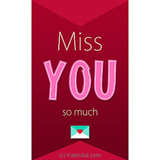 Miss You Greeting Card at Kapruka Online