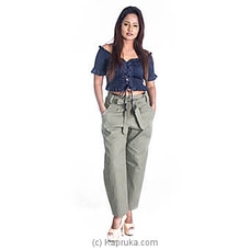 Casual Linen Pant - Olive Green Buy Kamba Online for specialGifts