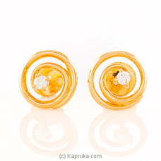 22kt Gold E`stud Set Wit Cubic Zirconia-E111/1  Online for specialGifts