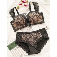 Sexy French Bra and Brief lingerie Set-Black Buy Dark Angels Online for specialGifts