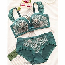 Sexy French Bra and Brief lingerie Set-Green Buy Dark Angels Online for specialGifts