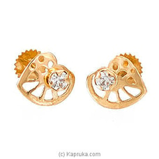 22 KT Ear Stud With C/Z - ES0000895  By SWARNA MAHAL  Online for specialGifts