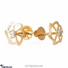 22 KT Ear Stud With  C/Z -ES0000897 By SWARNA MAHAL at Kapruka Online for specialGifts