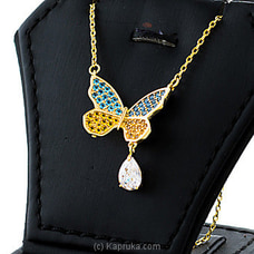 Butterfly Color Stones Pendant With Necklace Buy Swarovski Online for specialGifts