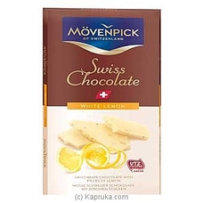 Movenpick Swiss Chocolate White Lemon 70g Buy Movenpick Online for specialGifts