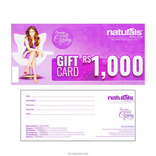 Naturals Unisex Salon Rs.1000 Gift Card Buy Naturals Online for specialGifts