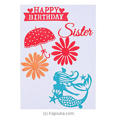 Happy Birthday Sister  Handmade Greeting Card at Kapruka Online