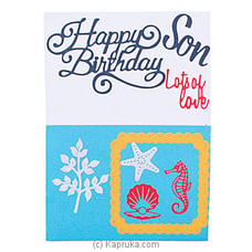 Happy Birthday Son Handmade Greeting Card Buy Greeting Cards Online for specialGifts