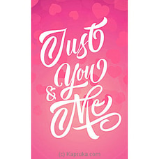 Just You And Me Greeting Card  Online for specialGifts