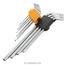 Tolsen 9pcs Torx Extra-Long Arm Hex Key Set TOL20057  By TOLSEN Tools|Browns  Online for specialGifts