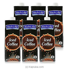 Rich Life Iced Coffee- 1000ml -06 Pack By Richlife at Kapruka Online for specialGifts