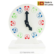 Kid`s Wooden Round Clock at Kapruka Online