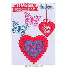 Handmade Happy Birthday Husband Greeting Card at Kapruka Online