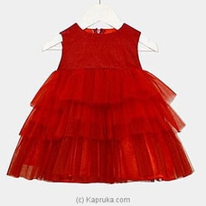 Pom pom Red Dress Buy Elfin Kidz Online for specialGifts