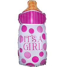 It`s A Girl Foil Balloon Bottle Buy balloon Online for specialGifts