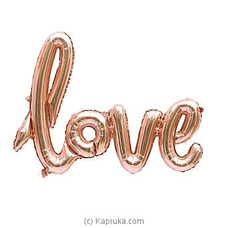 `LOVE` Foil Balloon Rose Gold 42` Inch Buy balloon Online for specialGifts