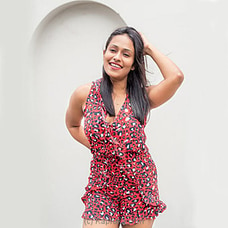 Ruffled Romper-Red Buy ISLAND GROOVE Online for specialGifts