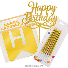 Gold Birthday Celebration Pack Buy party Online for specialGifts