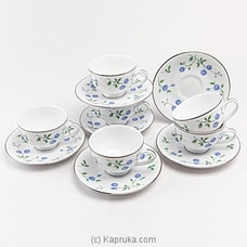 Dankotuwa Blue Rose Tea Set- 12 Pieces Buy Dankotuwa Online for specialGifts