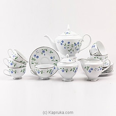Dankotuwa Blue Rose Tea Set- 17 Pieces Buy Dankotuwa Online for specialGifts