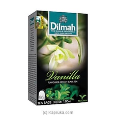Dilmah Vanilla Flavoured Black Tea Bags (1.5g/20Bags)  By Dilmah  Online for specialGifts