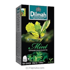 Dilmah Mint Flavoured Black Tea Bags (1.5g/20Bags) By Dilmah at Kapruka Online for specialGifts