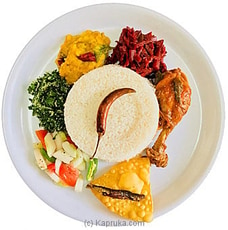 Selvi`s Rice And Curry With Chicken Curry  By Gruhanees  Online for specialGifts