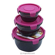Flamingo Food Container 3Pcs Set FL-5111ATC By Flamingo|Browns at Kapruka Online for specialGifts