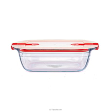 Rectangular Dish With Plastic Lid wtih 2 Steam Valves 28191 By Homelux at Kapruka Online for specialGifts