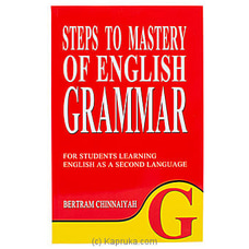 Steps To Mastery Of English Grammar (MDG) Buy M D Gunasena Online for specialGifts