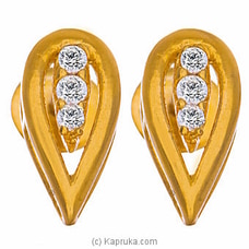 Vogue 22K Gold Ear Stud Set With 6 (c/z) Rounds Buy Vogue Online for specialGifts
