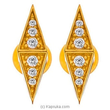 Vogue 22K Gold Ear Stud Set With 12 (c/z) Rounds Buy Vogue Online for specialGifts