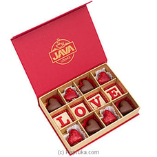 Java Milk Hearts With Hazelnut Praline 12 Piece Chocolate Box Buy Java Online for specialGifts