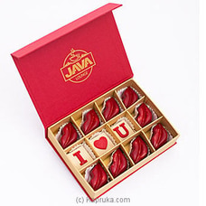 Java `I Love You ` Caramel Filled 12 Piece Hot Lips Chocolates Buy Java Online for specialGifts