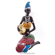African Lady Figurine Home Decor Ornament at Kapruka Online