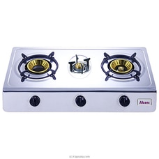 Abans Three Burners Gas Stove Stainless Steel Table Top ABCKTT13XS1605 By Abans at Kapruka Online for specialGifts