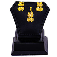 Stone N String Gold Plated Earring - Pendent Set - GP925 Buy Stone N String Online for specialGifts
