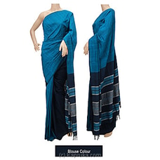 Standard Cotton Saree blue mixed C1468 Buy COTTON WEAVERS HANDLOOM SRI LANKA Online for specialGifts