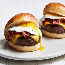 Beef Burger With Cheese And Egg Buy Dinemore Online for specialGifts