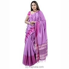 purple mixed Standard Cotton Saree -C1484 at Kapruka Online