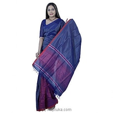 Blue mixed Rayon mixed Cotton Saree -S2008 Buy COTTON WEAVERS HANDLOOM SRI LANKA Online for specialGifts